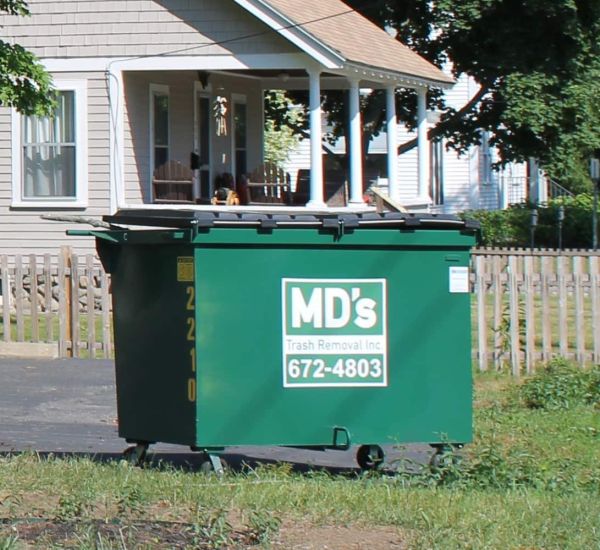 MD's Dumpster outside 